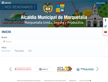 Tablet Screenshot of marquetalia-caldas.gov.co
